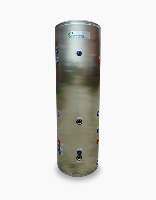 300L Heat Pump Hot Water Cylinder with Internal Buffer | Single-Coil | CE-SST300XB