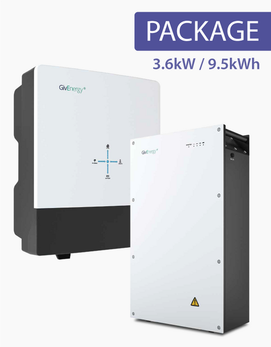 GivEnergy Gen3: híbrido de 3,6 kW con paquete de batería de 9,5 kWh (9,5 kWh)