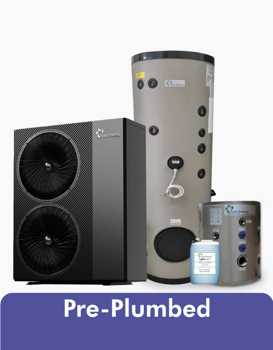 18kW | Preinstalado | Paquete de bomba de calor de alta temperatura inverTech (kit de instalación completo)