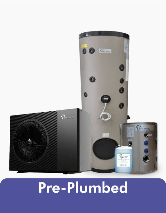 9kW | Preinstalado | Paquete de bomba de calor de alta temperatura inverTech (kit de instalación completo)